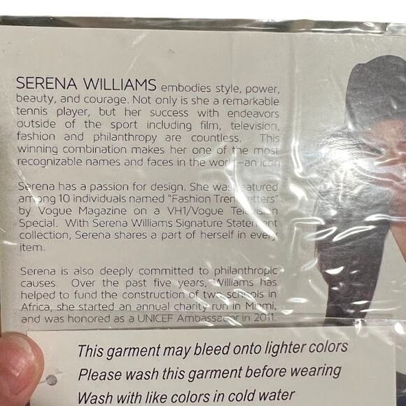 Serena Williams Signature Statement Dark Blue Skirt Button Front Size 10 - Picture 6 of 6